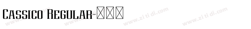 Cassico Regular字体转换 Cassico Regular字体转换